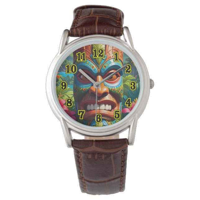 Relógio Máscara Tiki (Frente)