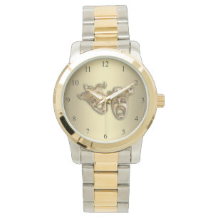 Relógio Máscaras do teatro da comédia e da tragédia