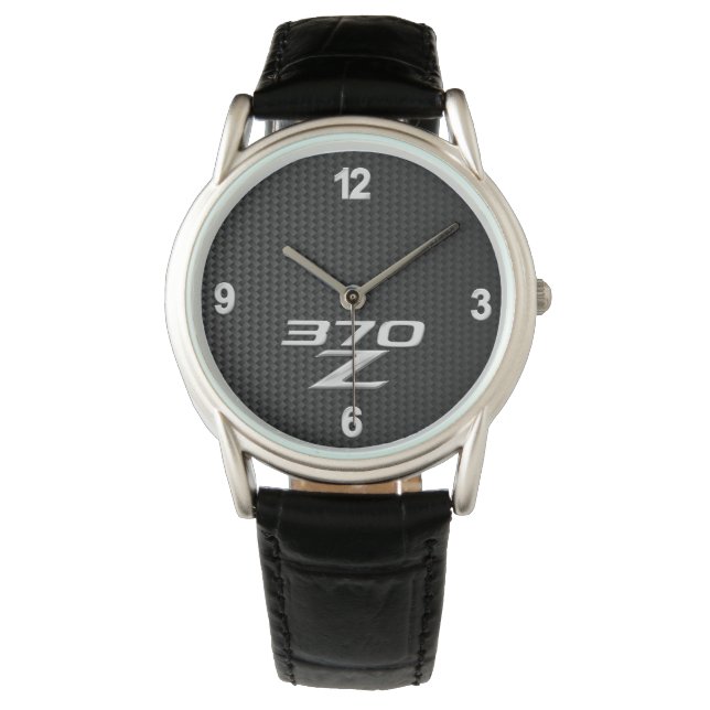 Relógio masculino 370Z - Fundo digital de fibra de (Frente)