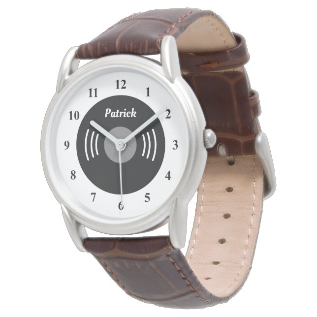 Relógio masculino com design personalizado de disc (Angular)