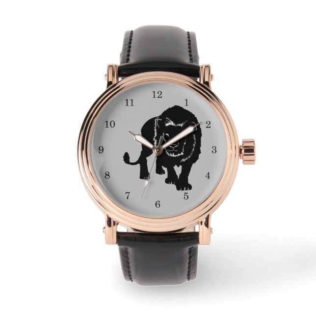 Relógio masculino com Leão (Frente)