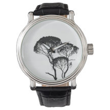 Relógio Masculino de Couro Vintage