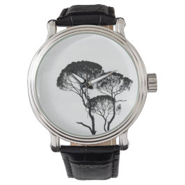 Relógio Masculino de Couro Vintage