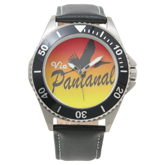 Relógio Masculino Preto de Aço Inoxidável e Pulsei (Frente)