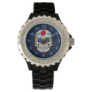 Relógio Masculino Sugar Skull Personalizável