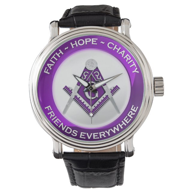 Relógio Masonic Watch Purple (Frente)