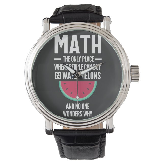 Relógio Matemática. Engraçado Math Sarcasm Cote Gift (Frente)