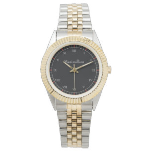 Relógio Máximo Clássico Personalizado Preto