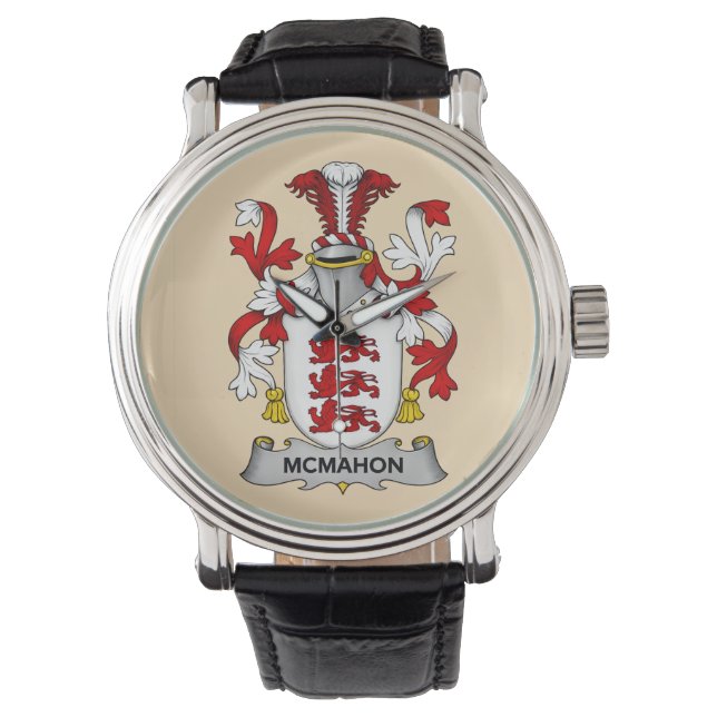 Relógio McMahon Family Coat of Arms Watch  (Frente)