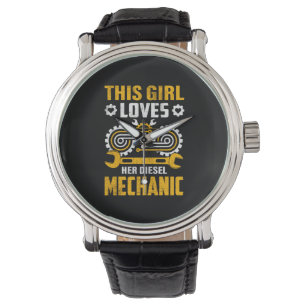Relógio MechanicThis Girl Loves Her Mechanic