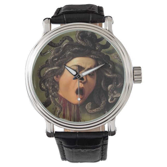 Relógio Medusa Cabeça Por Caravaggio (Frente)