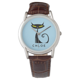 Relógio Meio século Retroativo Moderno do Atômico Negro