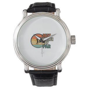 Relógio Melhor Padrasto por Par Vintage Golf Vector Design