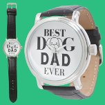 Relógio Melhor Pai De Cão<br><div class="desc">Melhor Pai de Cachorro, Cachorro Engraçado, projetado para deliciar. Aproveite o seu dia com um design engraçado.Adequado para presente de dia de os pais.Melhor pai de cachorro de todos os tempos para amantes de cachorros presentes e para o dono de cachorro</div>