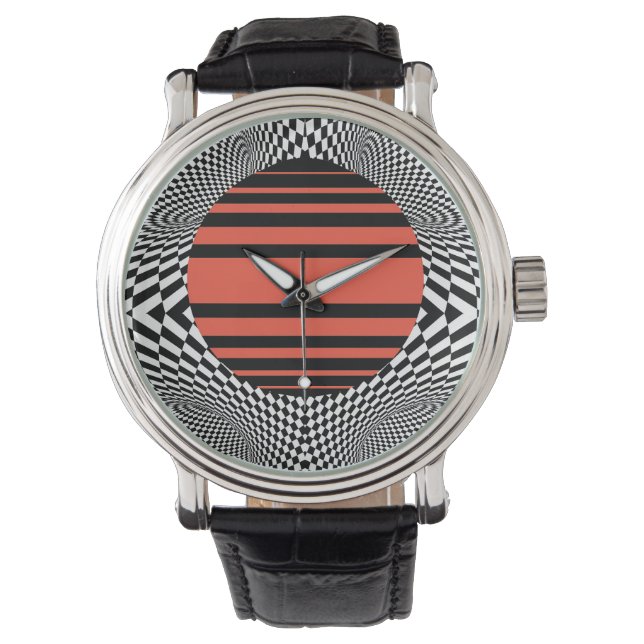 Relógio Memphis OpArt (Frente)