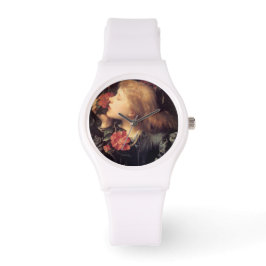 Relógio Menina Escolhendo uma Flor Bonita (por G.F. Watts)