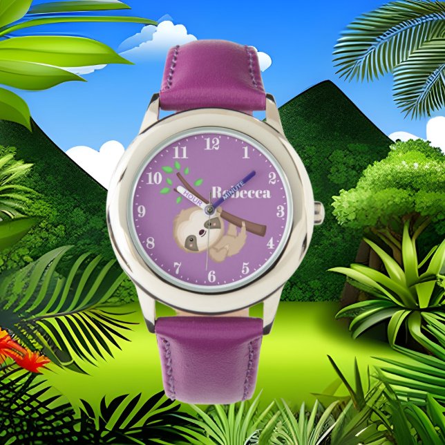 Relógio Meninas bonitas e preguiçosas adicionam o nome de  (Criador carregado)