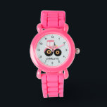 Relógio Meninas Geladas De Trator De Fazenda Rosa<br><div class="desc">Este relógio de crianças bonitinho e moderno apresenta um trator de fazenda rosa e pode ser personalizado com o nome de suas meninas. Com números claros e facilmente legíveis, este 'primeiro' relógio é excelente para crianças ou crianças apenas começando a aprender o tempo. O design perfeito para a sua pequena....</div>