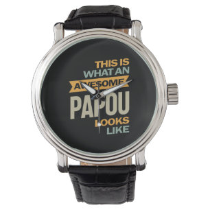 Relógio Mens Admirável Papou Parece - Padre Gift