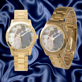 Relógio Mens PHOTO Watch 50º 60º marido QUALQUER aniversár