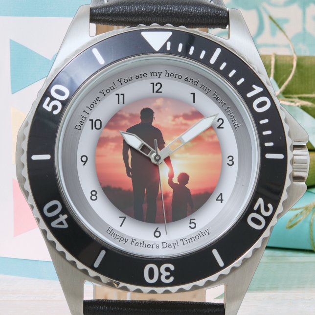 Relógio Mensagens e fotos do Dia do Pai Feliz (Criador carregado)