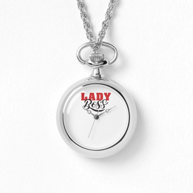 Relógio Mentalidade de Chefe – Design de Citação de Mulher (Frente)