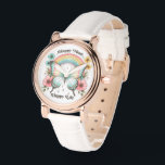 Relógio "Mente Feliz Vida Feliz" Pastel Borboleta e Arco-í<br><div class="desc">Brilhe seu dia com esta encantadora "Feliz Mente Feliz Vida" Pastel Butterfly & Rainbow Watch. Projetado para inspirar positividade e atenção, este cronograma caprichoso apresenta um arco-íris pastel macio, borboletas delicadas, e a frase inspiradora "Feliz Mente Feliz Vida" em seu centro. A paleta de cor suave e a design sonhadora...</div>