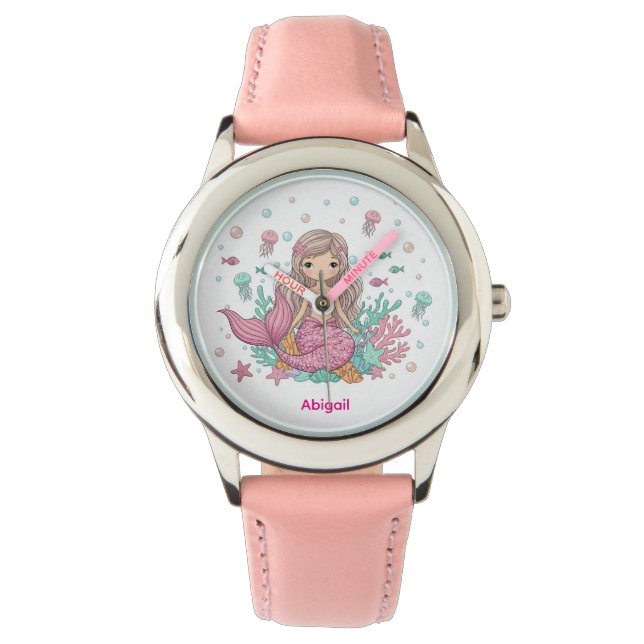 Relógio Mermaid Cute Kids Watch (Frente)