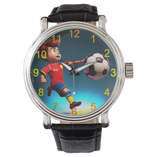 Relógio "Meta Bound: The Animated Boy's Perfect Kick" (Frente)