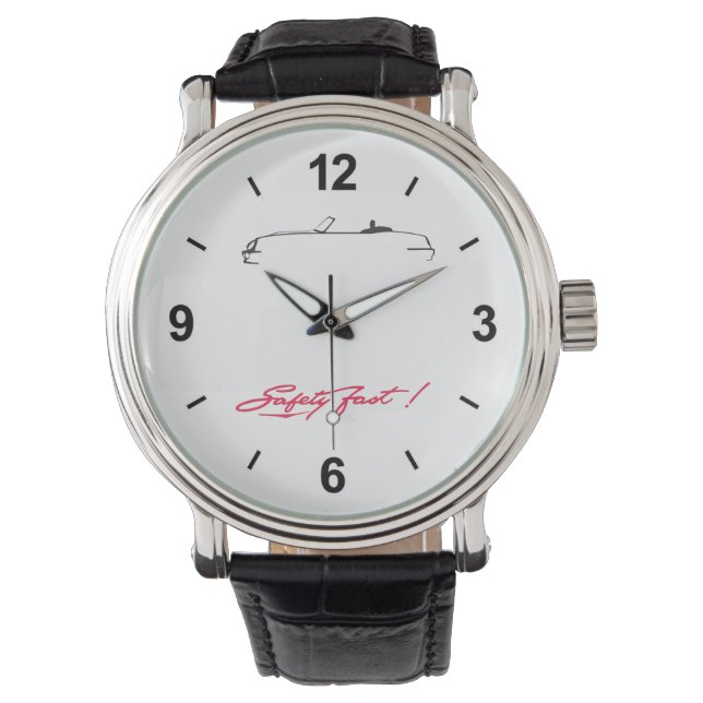 Relógio MG RV8 Armbanduhr mit Leder (Frente)