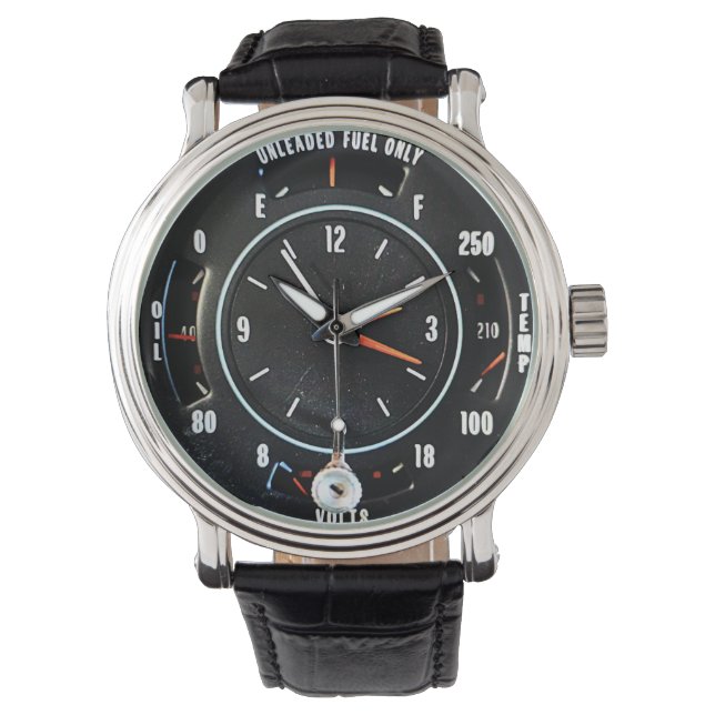 Relógio Mid 1970s Classic Car Clock With Gauges (Frente)