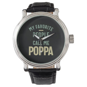 Relógio Minhas Pessoas Favoritas Me Chamam De Poppa