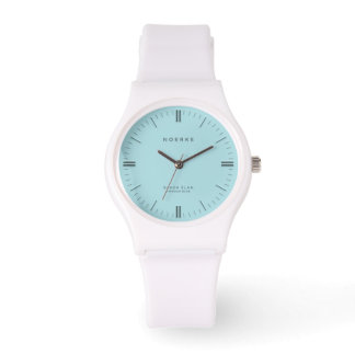 Relógio Minimalista Blush Élan - Azul Pó