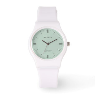 Relógio Minimalista Blush Élan - Verde Mist