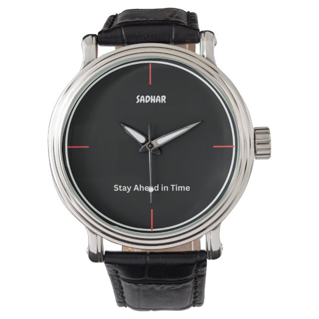 Relógio Minimalista Sadhar Stay Ahead in Time – Mo (Frente)