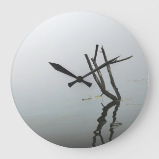 Relógio mínimo preto e branco para sala de estar