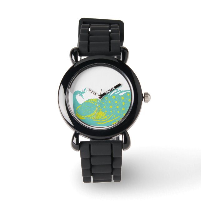 Relógio Mint e Limão Peacock Watch (Frente)