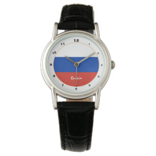 Relógio Moda de tendência da Rússia e da Bandeira / desi