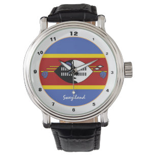 Relógio Moda de tendência da Suazilândia Flag e da Suazi