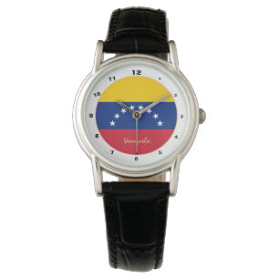 Relógio Moda de tendência da Venezuela Flag & Venezuela /