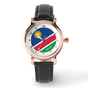 Relógio Moda de tendências da Namíbia Flag & Namibia /de