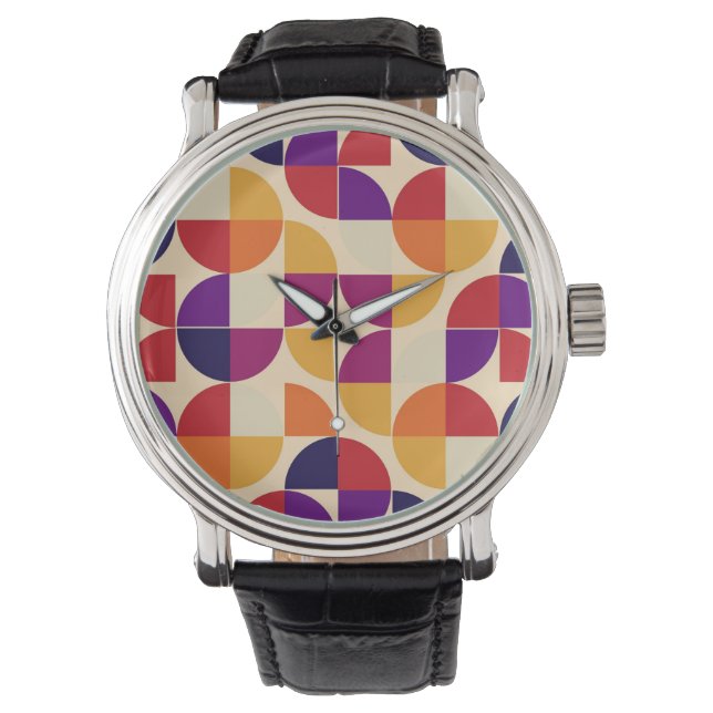 Relógio Modern Bauhaus Geometric Wrist Watch (Frente)