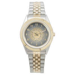 Relógio Modern Dark theme Two-Tone Classic Watch Custom