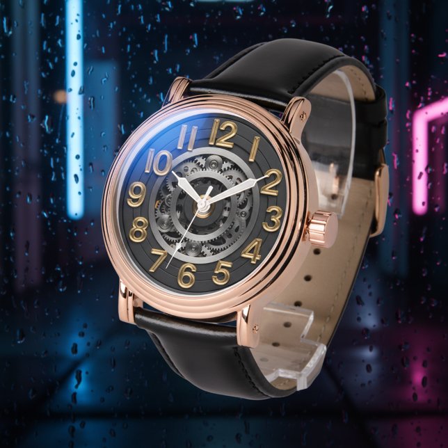 Relógio Modern Kinetic Metal 3D Depth Watch Face Gift (Criador carregado)