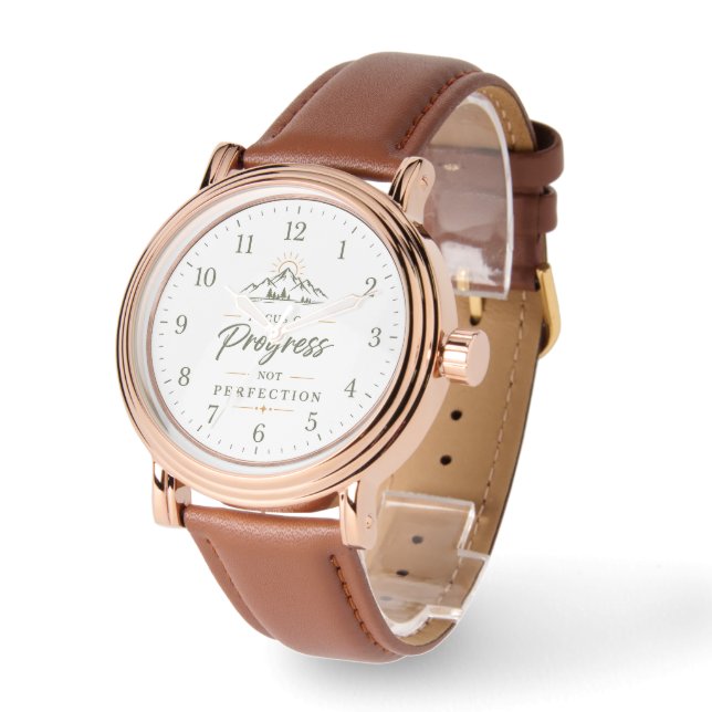 Relógio Moderno de Design Personalizado Elegante (Ângulo)