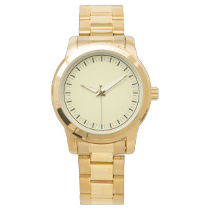 Relógio Moderno Oversized Dourado Masculino