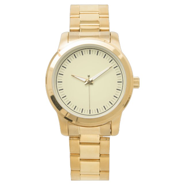 Relógio Moderno Oversized Dourado Masculino (Frente)