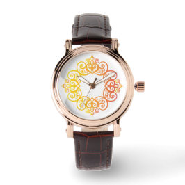 Relógio Moldura Ornamentada Vintage Fronteira Decorativa E