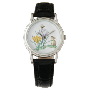 Relógio Molly Brett Mouse Bumble Bee Crocus