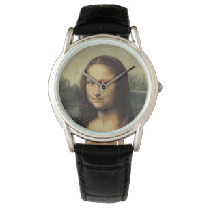 Relógio Mona Lisa em detalhes por Leonardo da Vinci